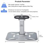 Foldable Projector Rack With Adjustment Portable Desktop Projector Table Stand