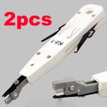 2x RJ45 Ethernet Network Krone Adjustable Impact Punch Push Down Faceplate Tool