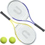 2 Player Tennis Pro Set 2 Aluminium Rackets, 2 Tennis Balls & Carry Case