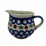 Vintage - Handmade - Polish Pottery - Boleslawiec - Mosquito Pattern - Creamer