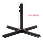 Garden Parasol Cross Base Stand Heavy Duty Patio Garden Umbrella Stand Holder