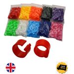 100pcs 8mm Bird Leg Rings Numbered ID Tags Plastic Foot Clips for Pigeons Parrot