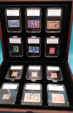 12 Graded Postage Stamp's Mint Condition All Different Royal Collection Boxed