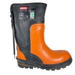 Oregon Yukon chainsaw safety rubber boots Orange/Black - Size UK Men's 11