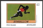 Eynhallow Scotland 1981, £2 Athletics, Sprinting, MNH Imperf M/S Sheet #M1885