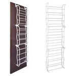 36 PAIR SHOE RACK OVER DOOR HANGING ORGANISER STORAGE STAND 12 TIER SHELF HOLDER