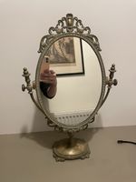 Vintage Italian Rococo Style Ornate Brass Swing Dressing Table Mirror