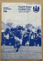 1982 PENARTH v PONTYPOOL programme