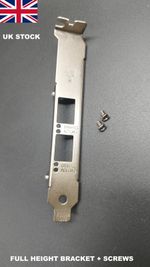 Full Height Bracket for Intel X520-DA2 X520-SR2 X520-LR2 X710-DA2 SFP+ Screws UK