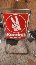 2 X Kendall Signs,  at least 40 years old. Sat outside my Dad's  shop in the 80s