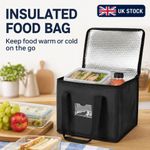 28-70L Food Delivery Insulated Bag Grocery Shopping Pizza Takeaway Thermal Bags