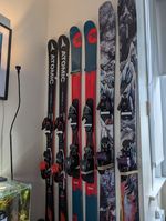 Pair of Invisible Ski Wall Mount Vertical Bracket Holder 3D printed