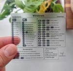 Windows OS (CLEAR VINYL) Keyboard Shortcut sticker for Dell Acer HP Lenovo Asus