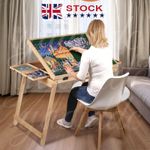 1500 Pieces Jigsaw Puzzle Table 4 Tilting Angle Board w/ Drawers & Foldable Legs