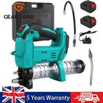 4.6 oz/min Battery Powered Cordless Grease Gun Kit, 10000PSI Electric Grease Gun