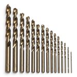 HSS Cobalt Drill Bits Jobber M35 Hard Stainless Steel Metal Heavy Duty 1mm-13mm