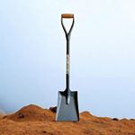Heavy Duty  Steel Square Mouth Builders Gardening Shovel Durable D Handle 1100mm