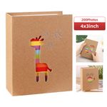 4x3" 200 Photo Album Scrapbook Kids Baby Album for Anniversary Birthday Day 
