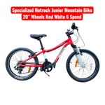 Specialized Hotrock Junior Mountain Bike – 20” Wheels Red White 6 Speed 