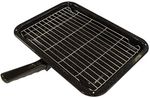 Universal Grill Pan Rack with Detachable Handle 380x280mm - Black
