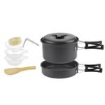Camping Cookware Set for 1-7 Persons, Lightweight and Portable Pot and Pan UK