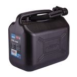 Draper 10L Jerry Can Fuel Plastic Petrol Diesel Black 10 Litre & Spout 09058