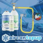 Electric Car Aircon R134 Refill Gas x1+ Leak Sealer x1+ Cleaner x1+ Hose / Gauge