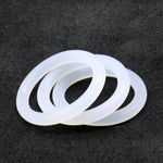 White 4 mm thick silicone high temperature gasket O-ring rubber sealing gasket