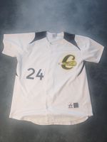 Baseball Jersey Size Large White with Black Yellow Accents size large oversized