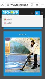 Commercial Steam Vacuum Cleaner with Trolley, Steam Poseidon Industrial Vacuum