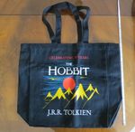 THE HOBBIT 75th Anniversary Black Canvas TOTE BAG Promotional RARE