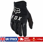 Fox Dirtpaw Race MTB Downhill Motocross Long Gloves Black White