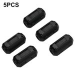 Ring Core Ferrite Bead Choke Clamp Coil RFI Cable Clip 5Pcs