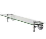 Croydex Flexi-Fix 1919 Glass Shelf Chrome Bathroom No Drill Wall Mounted Shelf