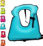 Men Women Adult Inflatable Snorkel Vest Swimming Diving Life Jacket Adjustable