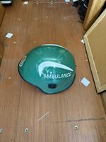 Pacific A74 Ambulance Paramedic Helmet-Pull Down Visor-Green