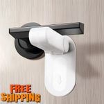 Child Baby Safety Door Lever Lock Anti-Open Handle Proof Lock Hidden Button 1PC