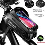ROCKBROS Bike Frame Bag MTB Phone Bag Front Top Tube Bag Hard Shell 6.8''