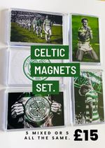 Set of 5 Celtic fc magnets