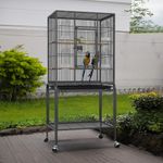 Heavy Duty Bird Cage for Budgie Finch Canary Parakeet Conure Lovebird with Tray