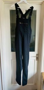Aardvark Clothing Black Dungarees Size Large Discontinued Brand