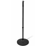 UKDJ Heavy Round Anti-Vibration Base Microphone Black Stand Band Singer Mic BNIB