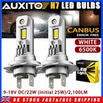 H7 22w LED White Headlight Bulbs Super 6500k Lamp Light Effect LED Bulb 12v UK
