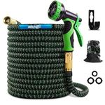 100 FT 4X Stronger Deluxe Heavy Duty Expandable Flexible Garden Water Hose UK