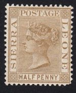 Sierra Leone 1883 ½d brown SG23 Mint Cat £45