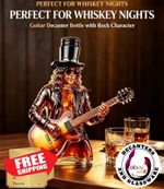 Slash With Guitar Whiskey Decanter - Rock N Roll Bar Decor - Unique Music Gift