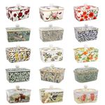 Leonardo Collection China Butter Dish &Lid William Morris Designs & Hand Painted