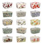 Leonardo Collection China Butter Dish &Lid William Morris Designs & Hand Painted