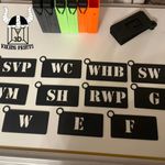 Plot marking stencils, Building Site, Groundworks, Drainage and Services.