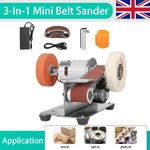 Mini Belt Sander Knife Sharpener Electric Bench Grinder Sanding PolishingMachine